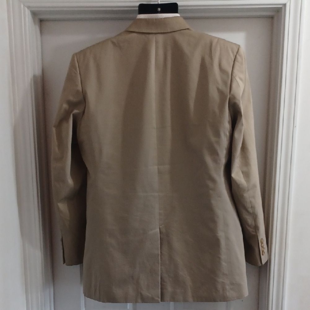 Merona Men's Beige Blazer, 44L - Picture 7 of 11